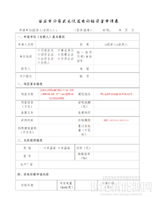 0.1元/度!陜西西安高新區啟動2021年度分布式光伏補貼資金申報工作