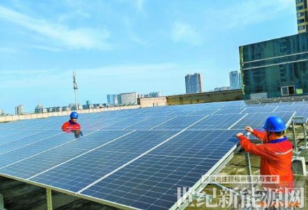 湘潭高新區創新大廈光伏電站實現并網發電