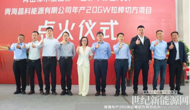 全球最大規模N型拉棒切方 晶科能源青海年產20GW項目點火