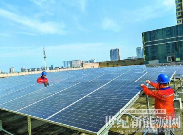 湘潭高新區創新大廈光伏電站實現并網發電