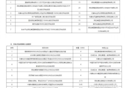 阿拉善盟2022年度分散式風電、分布式光伏項目優選結果