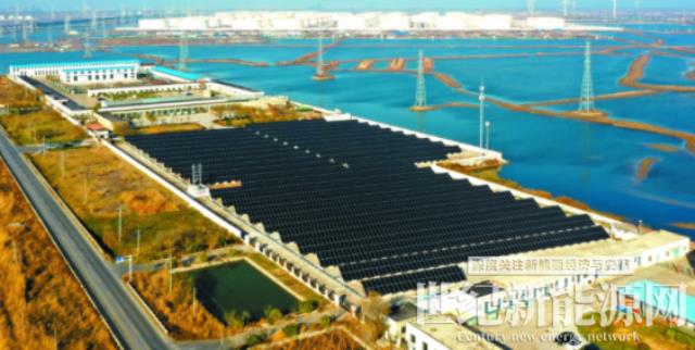 勝利海上油田最大光伏發電項目并網發電