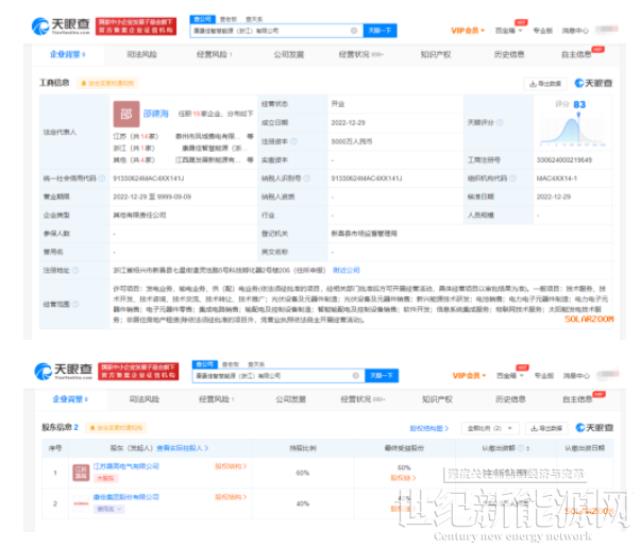 康佳集團在浙江成立能源公司注冊資本5000萬