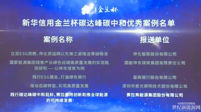 實至名歸!賽拉弗榮膺“新華信用金蘭杯”ESG優秀案例獎