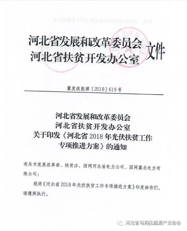 河北省下發(fā)2018年光伏扶貧工作專項推進方案 附各市相關指標