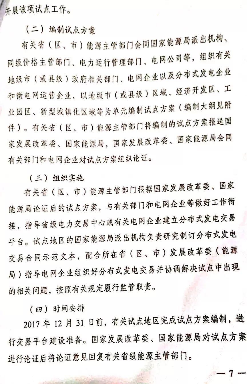 【頭條】時隔八個月 分布式發電市場化交易正式文件出爐