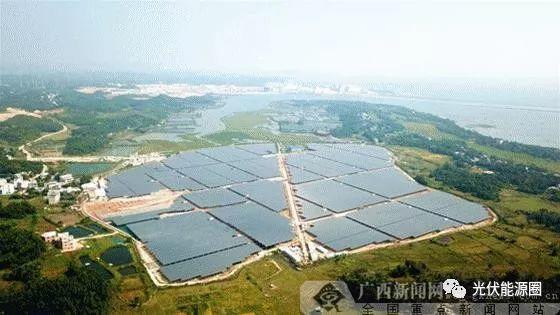 廣西首個海水漁光互補光伏電站并網發電