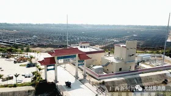 廣西首個海水漁光互補光伏電站并網發電
