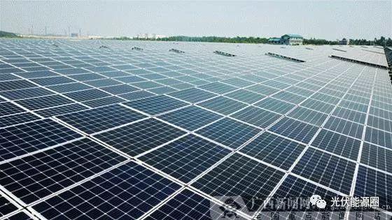廣西首個海水漁光互補光伏電站并網發電