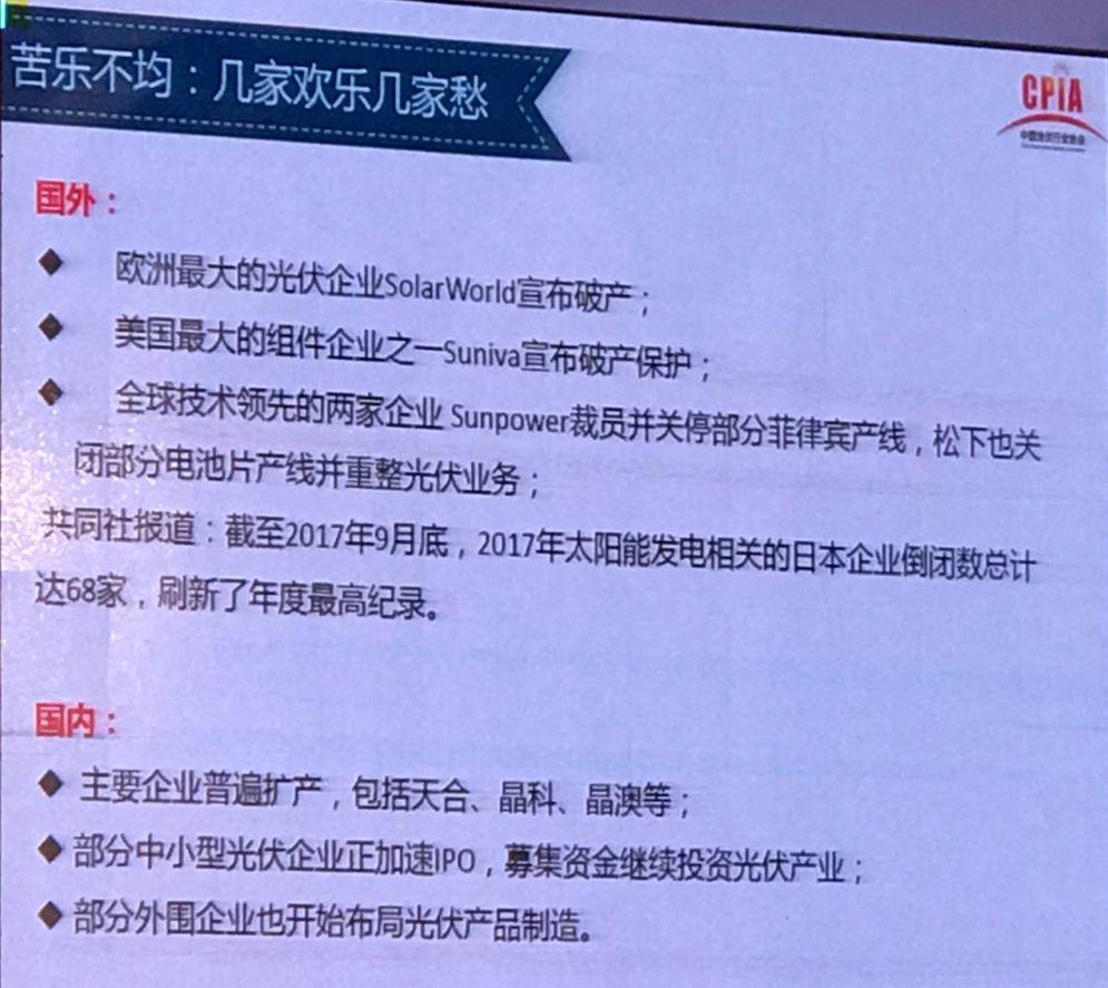 我國光伏產業發展情況——2017年回顧與2018年展望