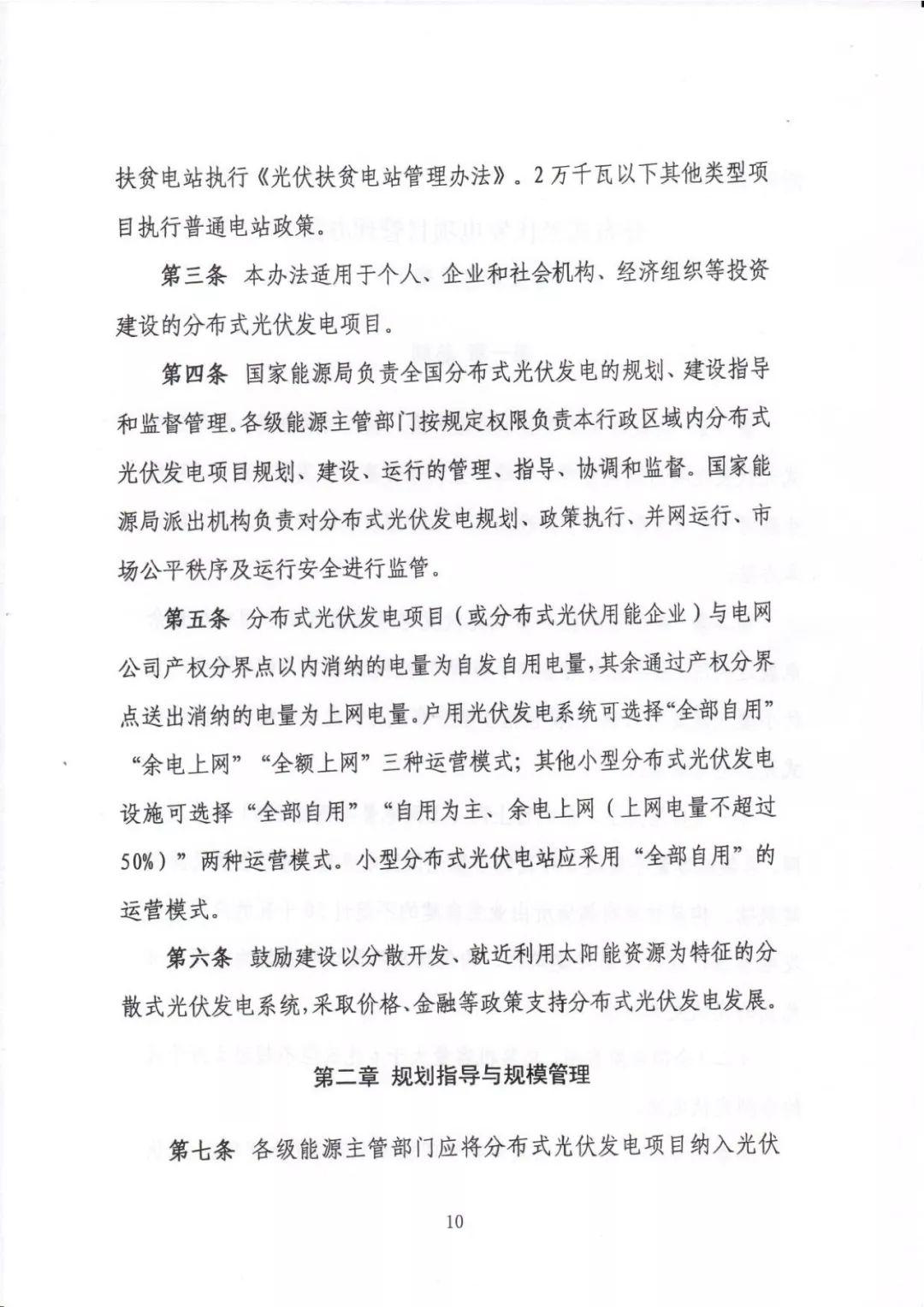 除戶用外將沒有全額上網運營模式 分布式光伏發電項目管理辦法（征求意見稿）出爐
